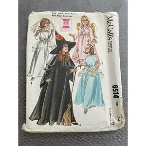 McCalls sewing pattern vintage 1960s costumes girls size 2-4 small #6514